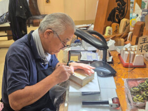 将棋駒作り体験